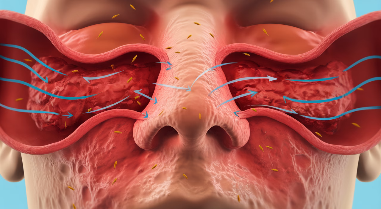 Airway inflammation from allergies Airway inflammation from allergies